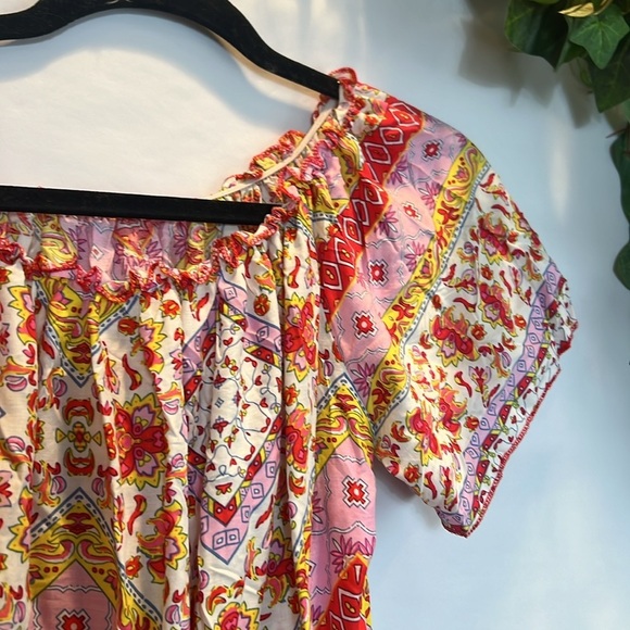 Cute Floral  Mini Dress Ruffled - Picture 5 of 5